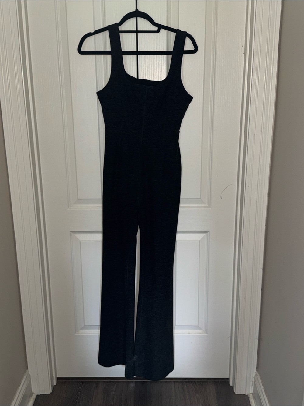 Fabletics Black Wide-Leg Square-Neck Jumpsuit